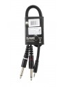 Plugger - Câble Y Mini Jack Mâle Stéréo - Jack Mâle Mono 0.60m Easy Plugger