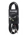 Plugger - Câble Y Mini Jack Mâle Stéréo - Jack Mâle Mono 3m Easy Plugger