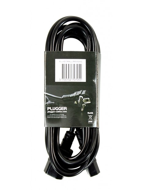 Plugger - Rallonge électrique type IEC Male- IEC Femelle 3m Easy Plugger