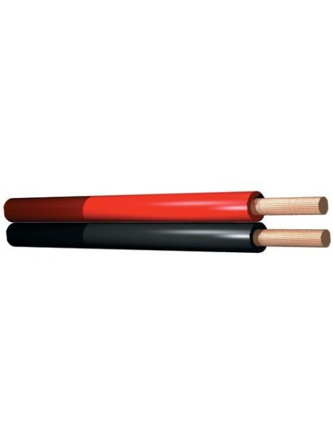Câble haut-parleur, 0,75 mm, Rouge/Noir, 100 m