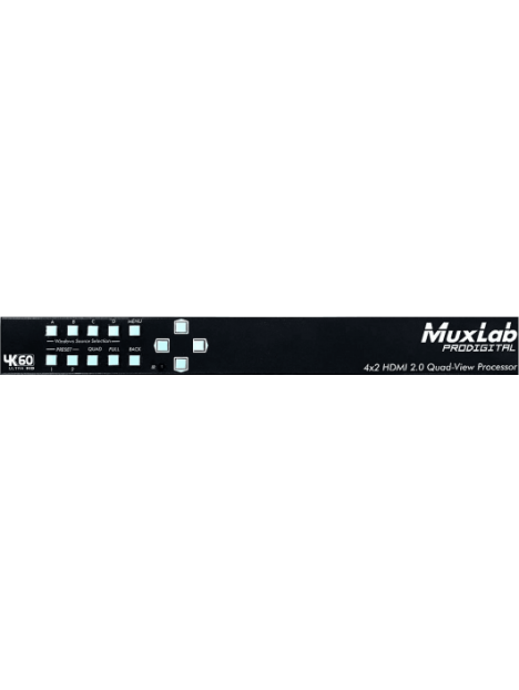 MuxLab - Quad Vue 4x2 HDMI 4K - IMU 500446 