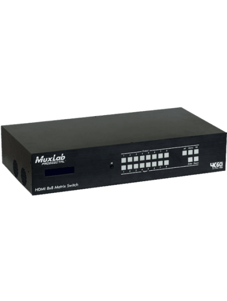 MuxLab - Matrice 8x8 HDMI/HDBT 4K60 - IMU 500413 