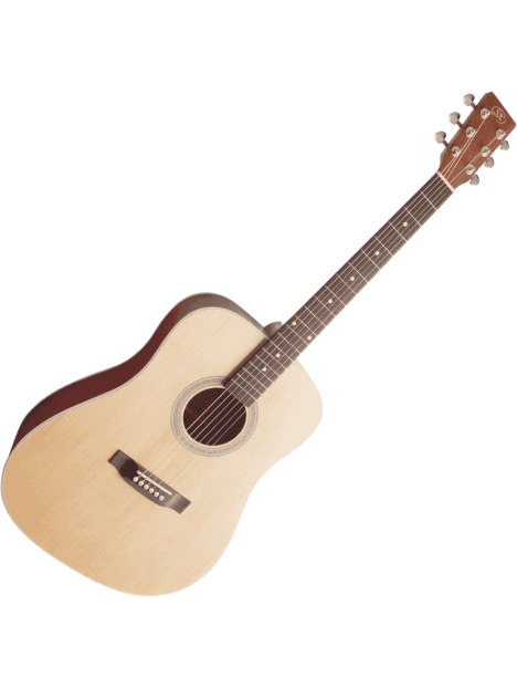 SX - Guitare acoustique naturelle 4/4 - GSX SD204