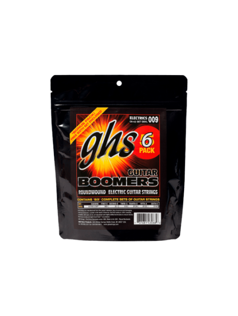 GHS - Boomers Extra Light 09-42 Pack 5+1 - CGH GBXL-5 