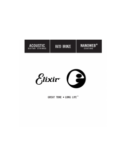 Elixir Corde au détail guitare acoustique Elixir Nanoweb 053-15153 