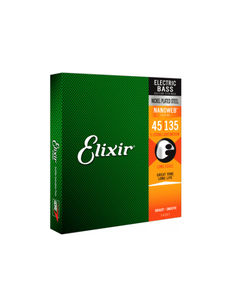 Elixir - Light/Medium, 45-65-85-105-135 - CEL 14207 