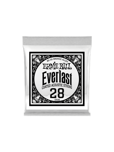 Ernie Ball - Everlast coated 80/20 br onze 28 - CEB 10328 