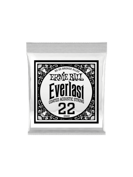 Ernie Ball - Everlast coated 80/20 br onze 22 - CEB 10322 
