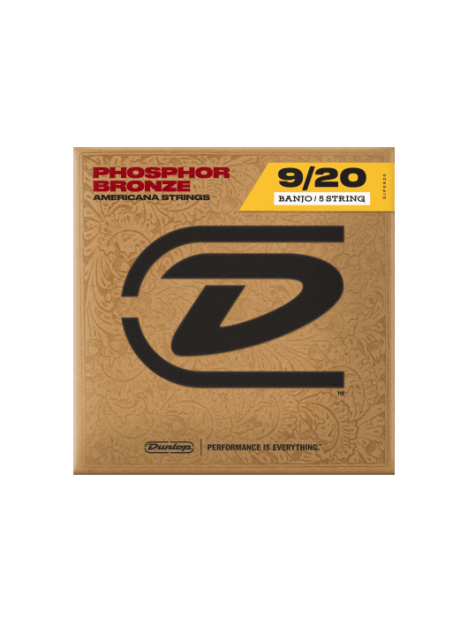 Dunlop - Banjo light phosphor bronze 5 cordes - CDU DJP0920 