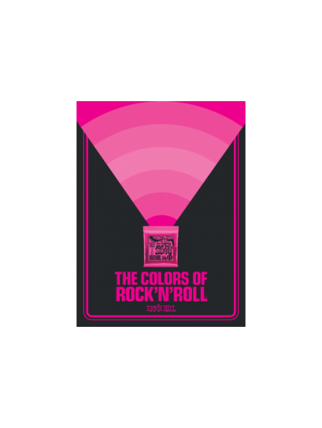 Ernie Ball - Poster colors of rock'n roll super slinky - YERN 7023 