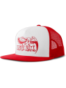Ernie Ball - Casquette rouge et blanc - logo aigle eb rouge - YERN 4160 