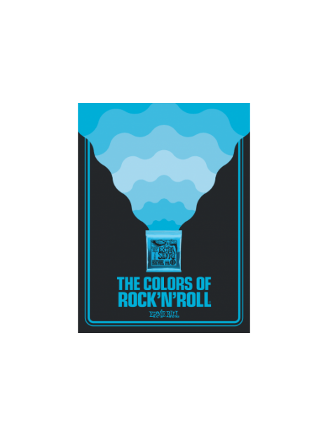 Ernie Ball - Poster colors of rock'n roll extra slinky - YERN 7026 