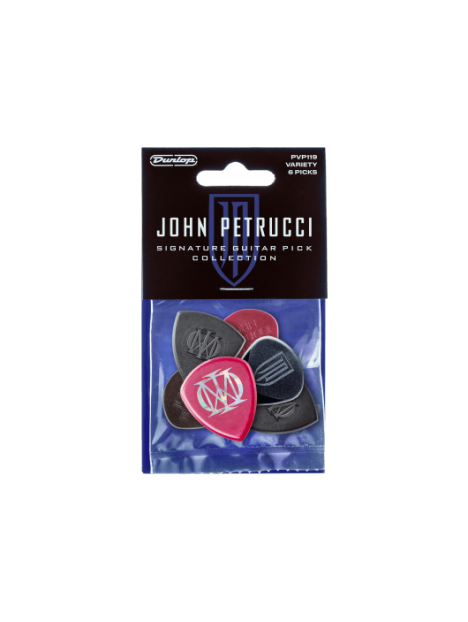 Dunlop - Variety Pack John Petrucci Signature, Player's Pack de 6 - ADU PVP119 