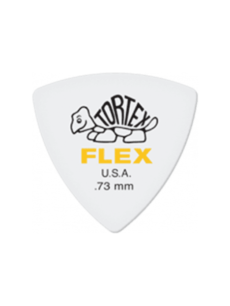 Dunlop - Tortex Flex Triangle 0,73mm sachet de 6 - ADU 456P73 