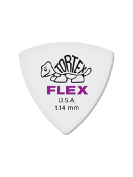Dunlop - Tortex Flex Triangle 1,14mm sachet de 72 - ADU 456R114 