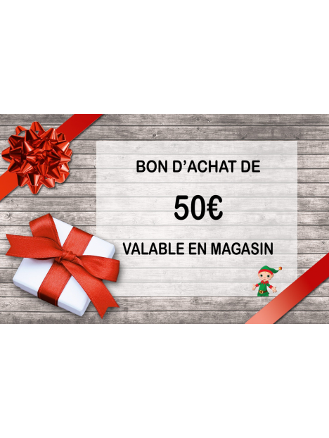 Carte cadeau virtuel de 50€ à utiliser chez Sonolens