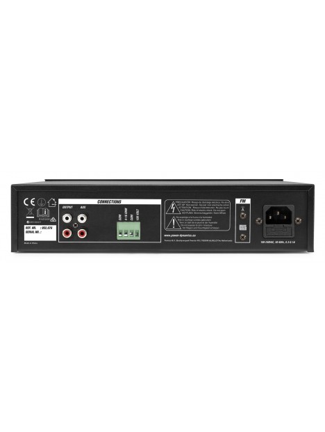 Power dynamics - Amplificateur mixeur 100 W avec BT et lecteur media 25 W - PDM25
