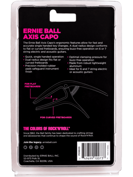 ERNIE BALL - AEB 9600 Capodastres noir