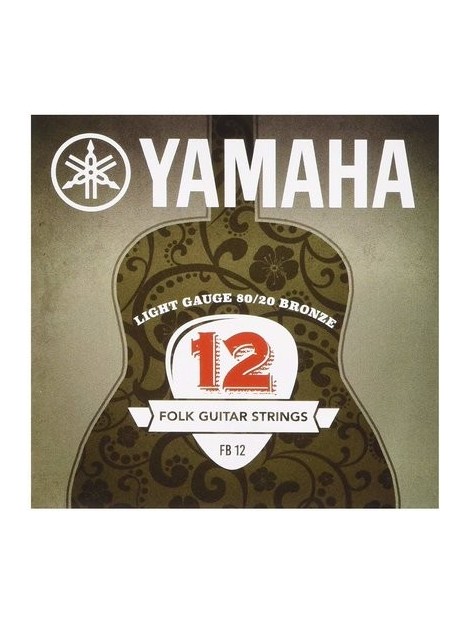 Yamaha Cordes pour Guitare Folk Acier FB12