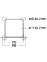 ASD - Structure alu carrée 290 0,25m (fournis sans kit)