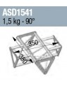 ANGLE 4D 90° SECTION 150 TRIANGULAIRE  ALU
