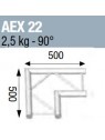 ASD - ANGLE 90° POUR ECHELLE PLATE 290 - AEX22