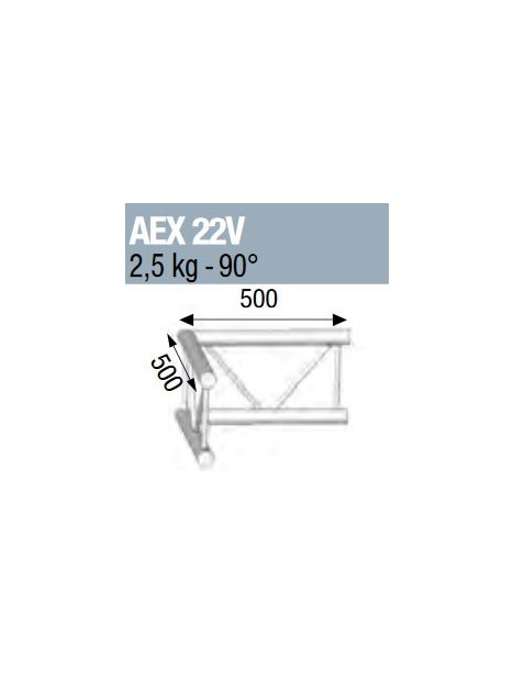 ASD - ANGLE90° POUR ECHELLE VERTICALE 290  - AEX22V