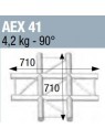 ASD - ANGLE 90° 4 DEPARTS A PLAT  POUR ECHELLE PLATE 290 - AEX41