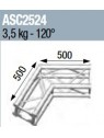ASD - ANGLE 2D 120° SECTION 250 ALU CARRE - ASC2524