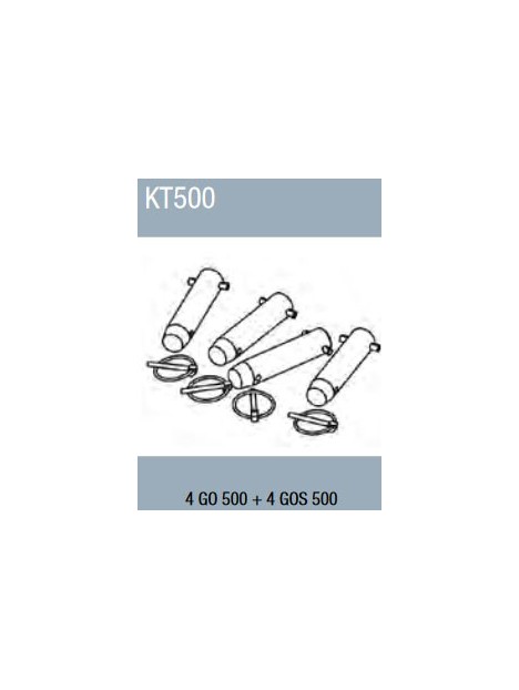ASD - Kit de jonction pour structure SC 500 : 4 GO 500 + 4 GOS 500 - KC500