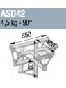 ASD - ANGLE ALU 250 TRIANGULAIRE 4 DEPARTS 90° PIED - ASD42