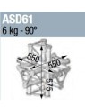 ASD - ANGLE ALU TRIANGULAIRE 250 6 DEPARTS - ASD61