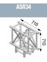 ASD - Angle 3 départs vertical 90° lg de 0m71x0m71 - ASR34
