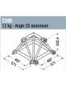ASD - Angle 2D structure alu 500 triangulaire - C2DH