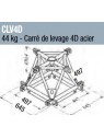ASD - Carré de levage 4D acier structure alu 500 triangulaire - CLV4D