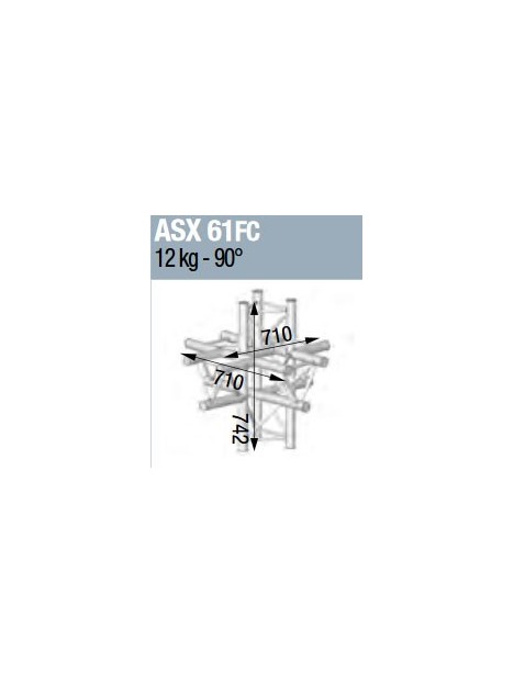 ASD - ANGLE ALU 290 6 DEPARTS FORTE CHARGE - ASX61FC