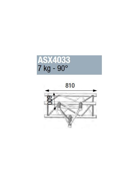 ASD - ANGLE ALU 390 3 DEPARTS A PLAT 90° - ASX4033