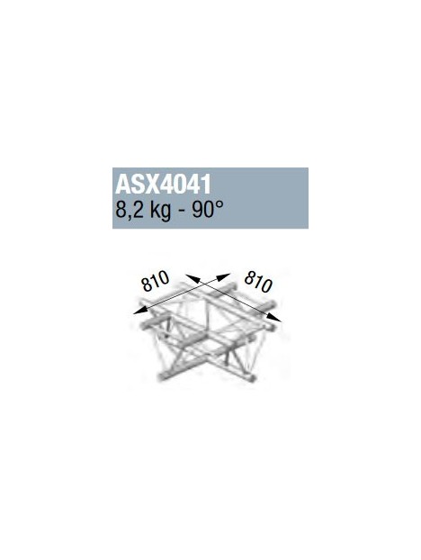 ASD - ANGLE ALU 390 4 DEPARTS A PLAT 90° - ASX4041