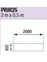 ASD - PRATICABLE RECT. INDOOR 500 kg / m² de 2m x 0,5m.  - PRI-R25