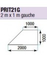 ASD - PRATICABLE TRIANG. INDOOR 500 kg / m² de 2m x 1m. GAUCHE - PRI-T21G