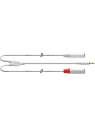 Cordial - Câble Y REAN 3.5mm st./2x XLR m. 1.8m blanc - ECL CFY1.8WMM-SNOW