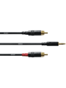 Cordial - Câble bretelle REAN 3.5mm stéréo/2x RCA 6m - ECL CFY6WCC