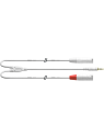 Cordial - Câble Y REAN 3.5mm st./2 XLR m. longs 9m blanc - ECL CFY9WMM-LONG-SNOW
