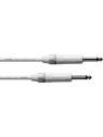 Cordial - Câble instrument Neutrik Jack droits 3m blanc - ECL CXI3PP-SNOW