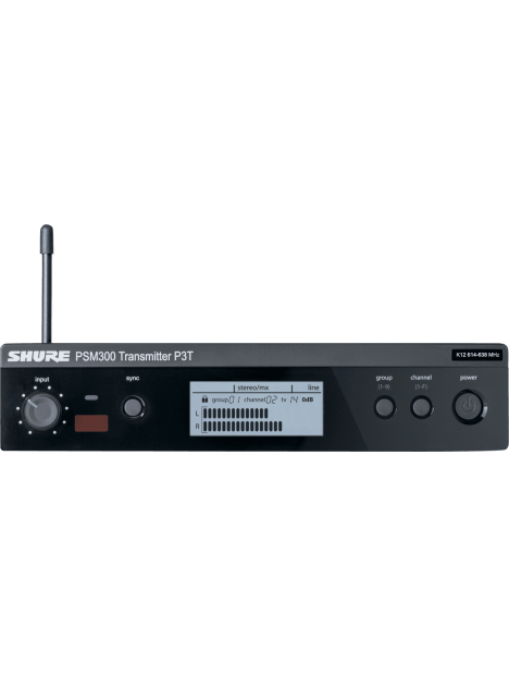 Shure - EMETTEUR PSM 300 - BANDE L19 - 630 A 653 MHz - SSP P3TE-L19