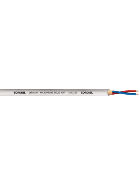 Cordial - Bobine de câble micro 100 m blanc - ECL CMK222WHITE100