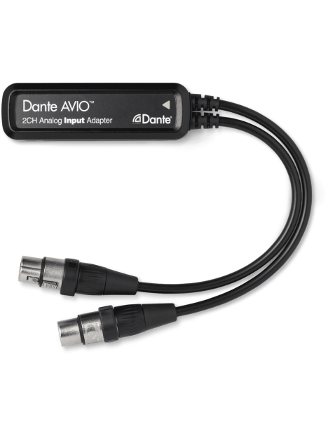 Dante - AVIO Adaptateur DANTE analogique 2IN - SDA ADP-DAI-AU-2X0